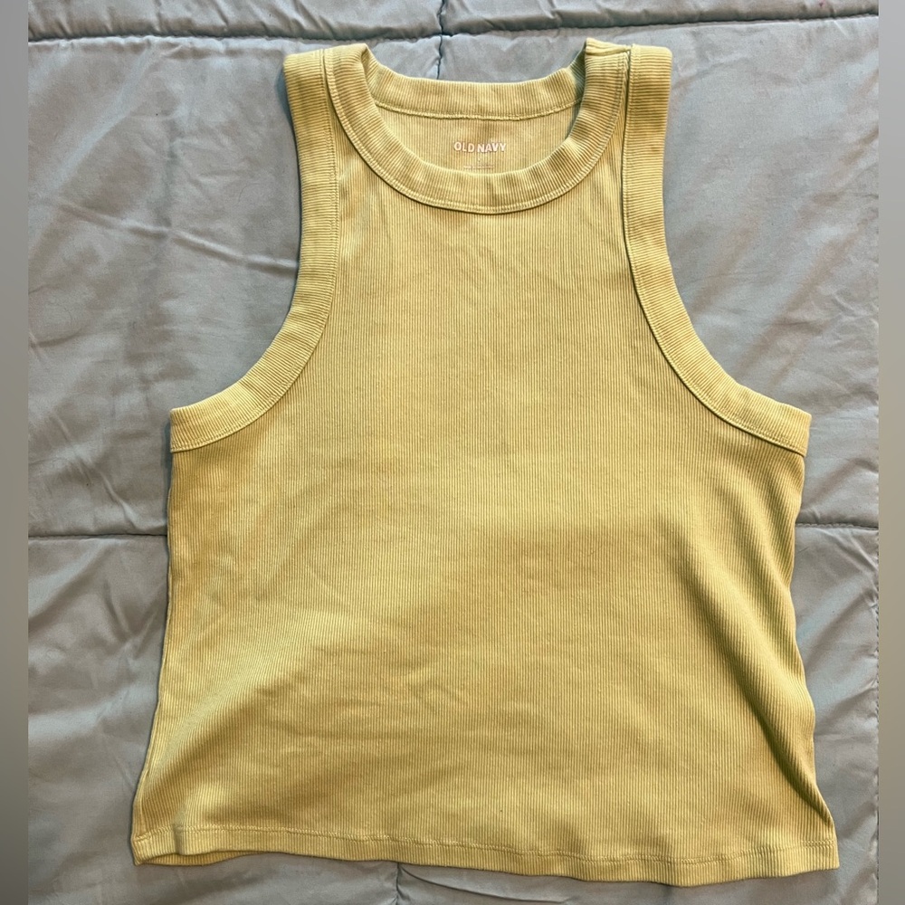 Old Navy Snug Crop Tank Top - Lime Green